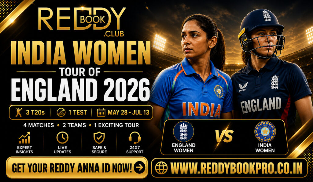 Reddy Anna ID for India W Tour of England 2026 in May